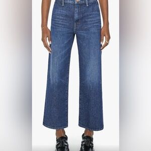 MOTHER The Dodger Prep Ankle High Rise Wide Leg Denim Jean Yee Haw Size 28 NWT